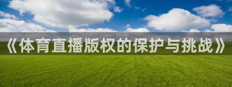 《体育直播版权的保护与挑战》