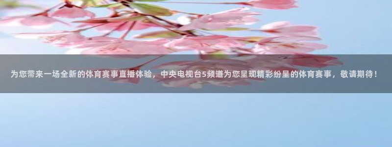 为您带来一场全新的体育赛事直播体验，中央电视台5频道为您呈现精彩纷呈的体育赛事，敬请期待！